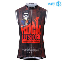 Load image into Gallery viewer, Thriller Rider Sports Bicycle Clothing Mens Cycling Vests Winter Sleeveless(Let&#39;s Rock)
