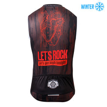 Load image into Gallery viewer, Thriller Rider Sports Bicycle Clothing Mens Cycling Vests Winter Sleeveless(Let&#39;s Rock)
