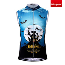 Load image into Gallery viewer, Thriller Rider Sports Bicycle Clothing Mens Cycling Vests Windproof Sleeveless(Ghost Castle)
