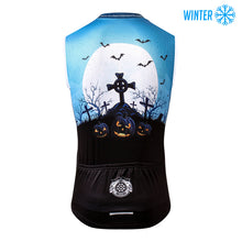 Load image into Gallery viewer, Thriller Rider Sports Bicycle Clothing Mens Cycling Vests Winter Sleeveless(Ghost Castle)
