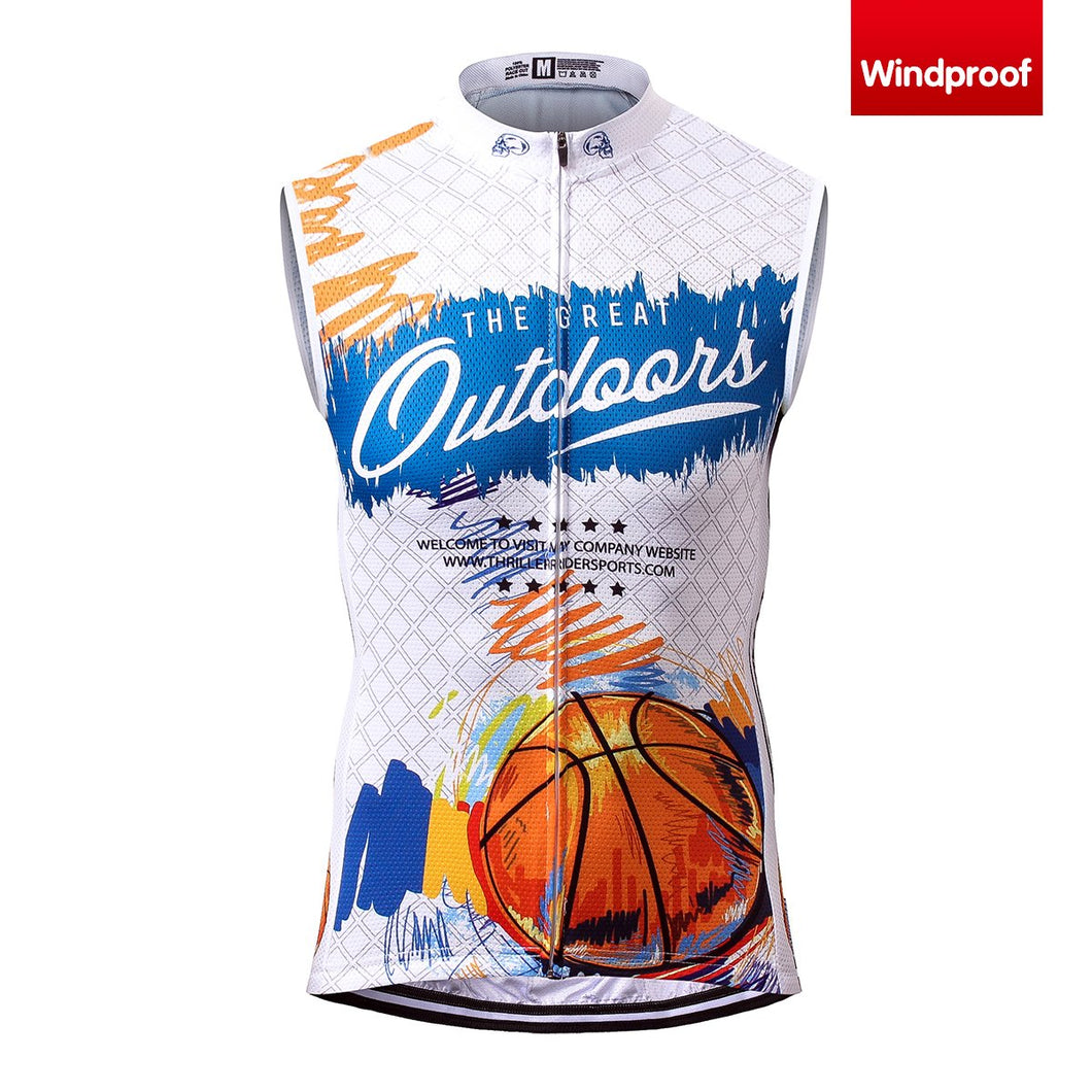 Thriller Rider Sports Bicycle Clothing Mens Cycling Vests Windproof Sleeveless(The Great Outdoor)