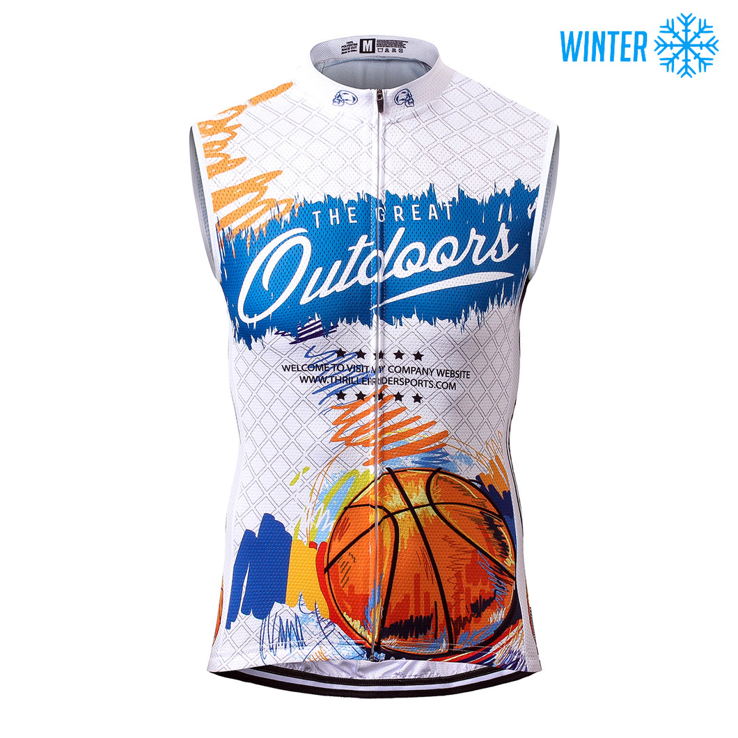 Thriller Rider Sports Bicycle Clothing Mens Cycling Vests Winter Sleeveless(The Great Outdoor)