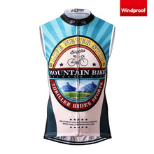 Load image into Gallery viewer, Thriller Rider Sports Bicycle Clothing Mens Cycling Vests Windproof Sleeveless(Mountian Bike Bicycle Club)
