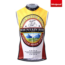 Load image into Gallery viewer, Thriller Rider Sports Bicycle Clothing Mens Cycling Vests Windproof Sleeveless(Mountian Bike Bicycle Club)
