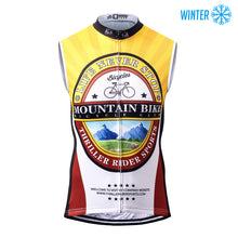 Load image into Gallery viewer, Thriller Rider Sports Bicycle Clothing Mens Cycling Vests Winter Sleeveless(Mountian Bike Bicycle Club)
