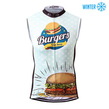 Load image into Gallery viewer, Thriller Rider Sports Bicycle Clothing Mens Cycling Vests Winter Sleeveless(The Burgers)
