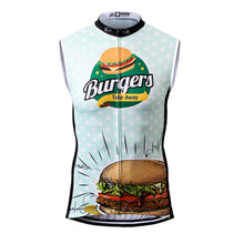 Load image into Gallery viewer, Thriller Rider Sports Bicycle Clothing Mens Cycling Vests Sleeveless(The Burgers)
