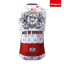 Load image into Gallery viewer, Thriller Rider Sports Bicycle Clothing Mens Cycling Vests Windproof Sleeveless(Ace of Spades)
