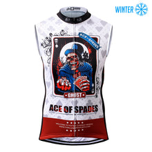 Load image into Gallery viewer, Thriller Rider Sports Bicycle Clothing Mens Cycling Vests Winter Sleeveless(Ace of Spades)
