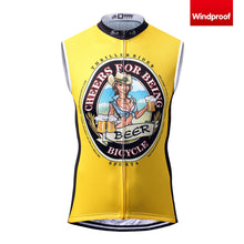 Load image into Gallery viewer, Thriller Rider Sports Bicycle Clothing Mens Cycling Vests Windproof Sleeveless(Cheer for Being)
