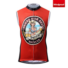 Load image into Gallery viewer, Thriller Rider Sports Bicycle Clothing Mens Cycling Vests Windproof Sleeveless(Cheer for Being)
