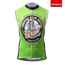 Load image into Gallery viewer, Thriller Rider Sports Bicycle Clothing Mens Cycling Vests Windproof Sleeveless(Cheer for Being)
