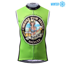 Load image into Gallery viewer, Thriller Rider Sports Bicycle Clothing Mens Cycling Vests Winter Sleeveless(Cheer for Being)
