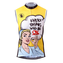 Load image into Gallery viewer, Thriller Rider Sports Bicycle Clothing Mens Cycling Vests Sleeveless(Everything Will Be OK)
