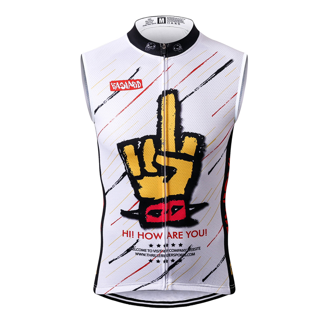 Thriller Rider Sports Bicycle Clothing Mens Cycling Vests Sleeveless(Bastard)