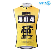 Load image into Gallery viewer, Thriller Rider Sports Bicycle Clothing Mens Cycling Vests Winter Sleeveless(Error 404)
