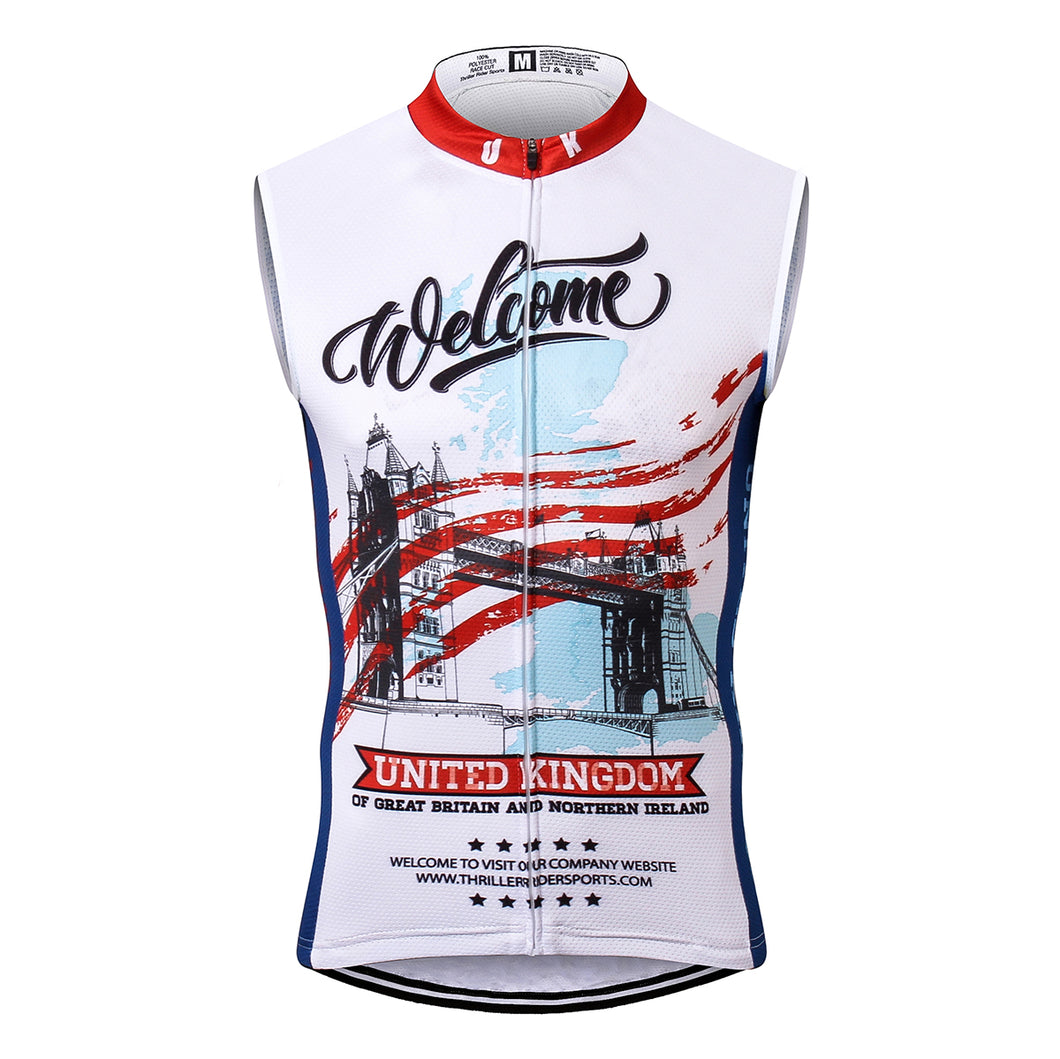 Thriller Rider Sports Bicycle Clothing Mens Cycling Vests Sleeveless(United Kingdom)