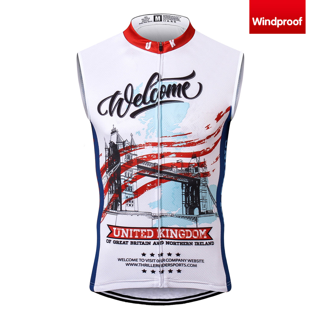 Thriller Rider Sports Bicycle Clothing Mens Cycling Vests Windproof Sleeveless(United Kingdom)