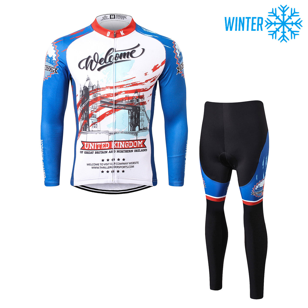 Thriller Rider Sports Bicycle Clothing Mens Cycling Jackets and Tights Winter Kit(United Kingdom)