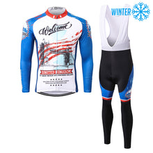 Load image into Gallery viewer, Thriller Rider Sports Bicycle Clothing Mens Cycling Jackets and Bib Tights Winter Kit(United Kingdom)
