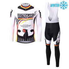 Load image into Gallery viewer, Thriller Rider Sports Bicycle Clothing Mens Cycling Jackets and Bib Tights Winter Kit(Germany)
