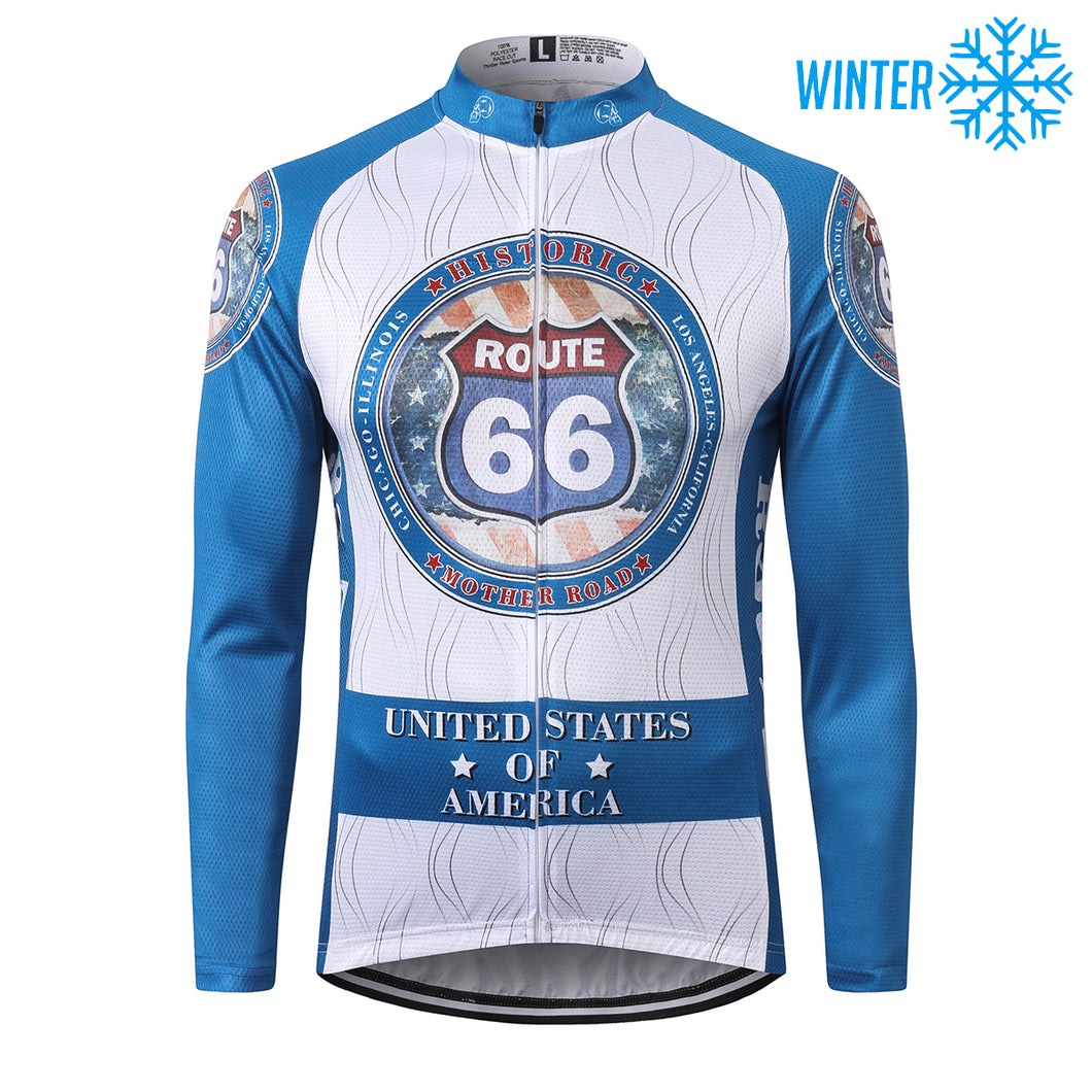 Thriller Rider Sports Bicycle Clothing Mens Cycling Jackets Winter(Route 66)