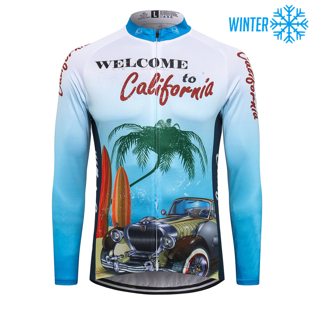 Thriller Rider Sports Bicycle Clothing Mens Cycling Jackets Winter(Welcome to California)