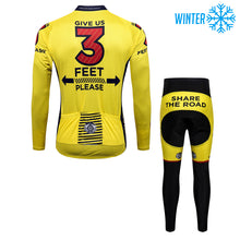 Load image into Gallery viewer, Thriller Rider Sports Bicycle Clothing Mens Cycling Jackets and Tights Winter Kit(Give Us 3 Feet Please)
