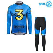 Load image into Gallery viewer, Thriller Rider Sports Bicycle Clothing Mens Cycling Jackets and Tights Winter Kit(Give Us 3 Feet Please)
