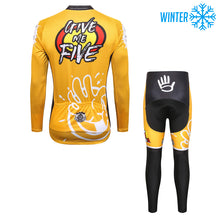 Load image into Gallery viewer, Thriller Rider Sports Bicycle Clothing Mens Cycling Jackets and Tights Winter Kit(Give Me Five)
