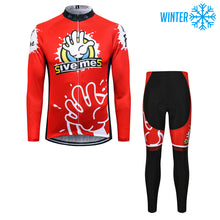 Load image into Gallery viewer, Thriller Rider Sports Bicycle Clothing Mens Cycling Jackets and Tights Winter Kit(Give Me Five)
