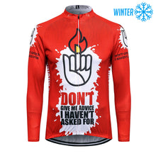 Load image into Gallery viewer, Thriller Rider Sports Bicycle Clothing Mens Cycling Jackets Winter(Don&#39;t Give Me Advice)
