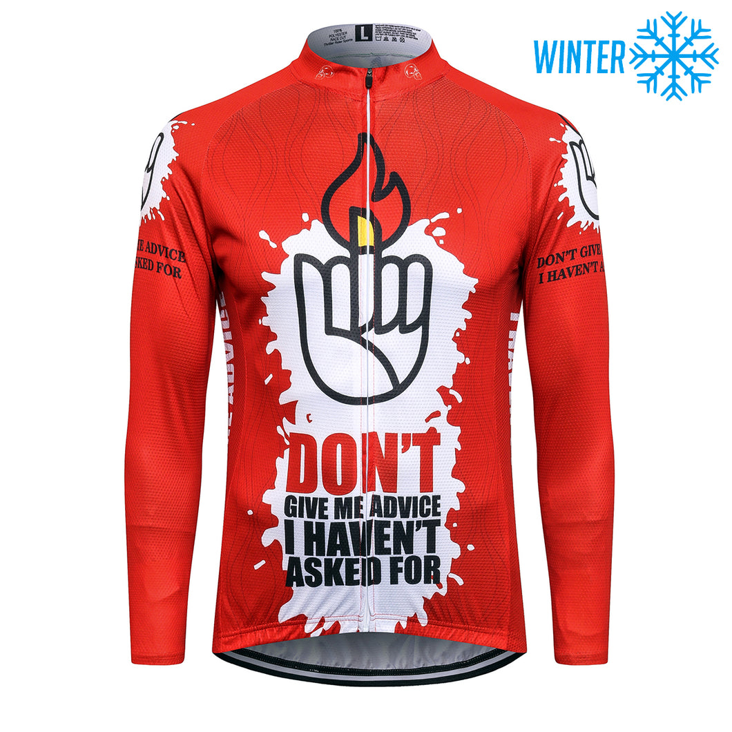 Thriller Rider Sports Bicycle Clothing Mens Cycling Jackets Winter(Don't Give Me Advice)