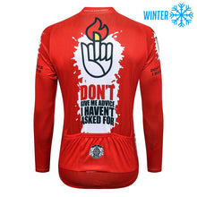 Load image into Gallery viewer, Thriller Rider Sports Bicycle Clothing Mens Cycling Jackets Winter(Don&#39;t Give Me Advice)
