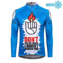 Load image into Gallery viewer, Thriller Rider Sports Bicycle Clothing Mens Cycling Jackets Winter(Don&#39;t Give Me Advice)
