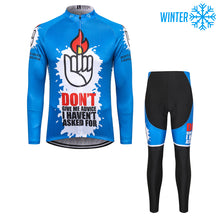 Load image into Gallery viewer, Thriller Rider Sports Bicycle Clothing Mens Cycling Jackets and Tights Winter Kit(Don&#39;t Give Me Advice)
