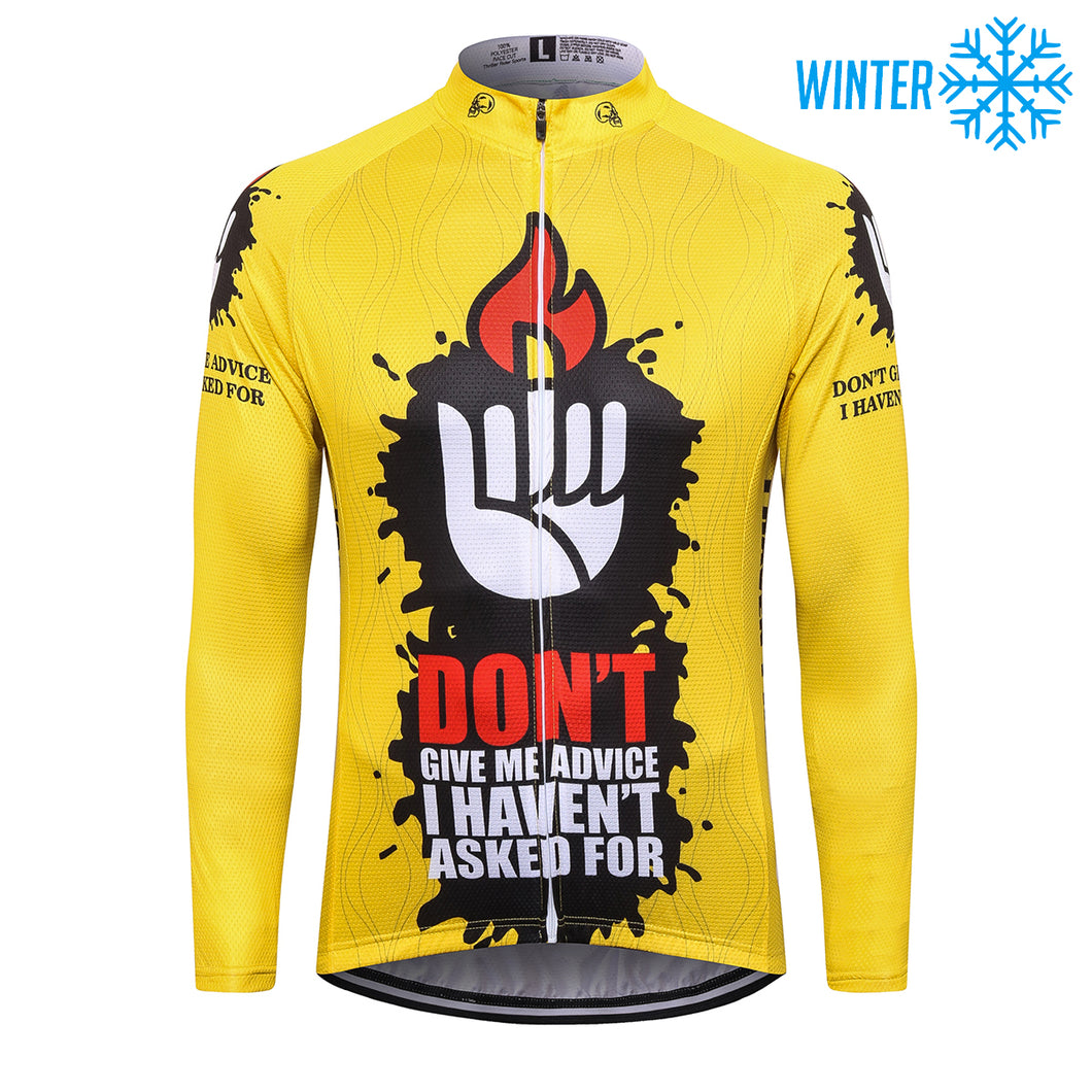 Thriller Rider Sports Bicycle Clothing Mens Cycling Jackets Winter(Don't Give Me Advice)