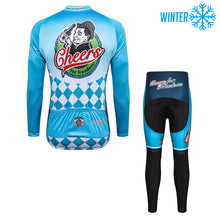 Load image into Gallery viewer, Thriller Rider Sports Bicycle Clothing Mens Cycling Jackets and Tights Winter Kit(Cheers for Freedom)
