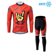 Load image into Gallery viewer, Thriller Rider Sports Bicycle Clothing Mens Cycling Jackets and Tights Winter Kit(Rock)
