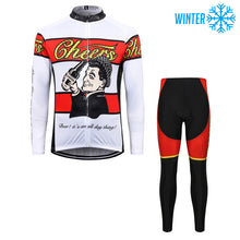 Load image into Gallery viewer, Thriller Rider Sports Bicycle Clothing Mens Cycling Jackets and Tights Winter Kit(Cheers for Being)
