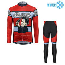 Load image into Gallery viewer, Thriller Rider Sports Bicycle Clothing Mens Cycling Jackets and Tights Winter Kit(Cheers for Being)
