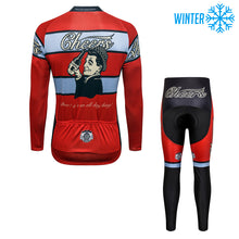 Load image into Gallery viewer, Thriller Rider Sports Bicycle Clothing Mens Cycling Jackets and Tights Winter Kit(Cheers for Being)
