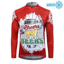 Load image into Gallery viewer, Thriller Rider Sports Bicycle Clothing Mens Cycling Jackets Winter(Cheers &amp; Beers)
