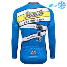 Load image into Gallery viewer, Thriller Rider Sports Bicycle Clothing Mens Cycling Jackets Winter(I&#39;m Simple Man)
