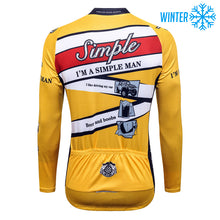 Load image into Gallery viewer, Thriller Rider Sports Bicycle Clothing Mens Cycling Jackets Winter(I&#39;m Simple Man)
