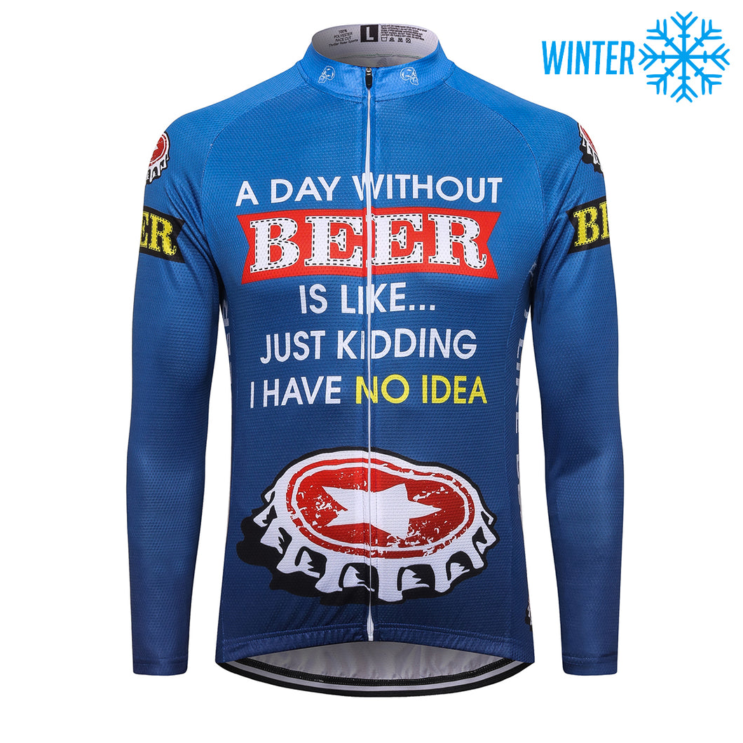 Thriller Rider Sports Bicycle Clothing Mens Cycling Jackets Winter(Beer Cap)