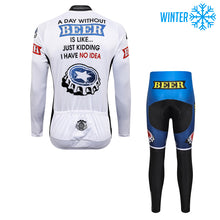 Load image into Gallery viewer, Thriller Rider Sports Bicycle Clothing Mens Cycling Jackets and Tights Winter Kit(Beer Cap)
