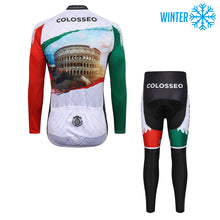 Load image into Gallery viewer, Thriller Rider Sports Bicycle Clothing Mens Cycling Jackets and Tights Winter Kit(Colosseo)
