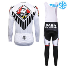 Load image into Gallery viewer, Thriller Rider Sports Bicycle Clothing Mens Cycling Jackets and Bib Tights Winter Kit(Baby on Board)
