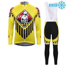 Load image into Gallery viewer, Thriller Rider Sports Bicycle Clothing Mens Cycling Jackets and Bib Tights Winter Kit(Baby on Board)
